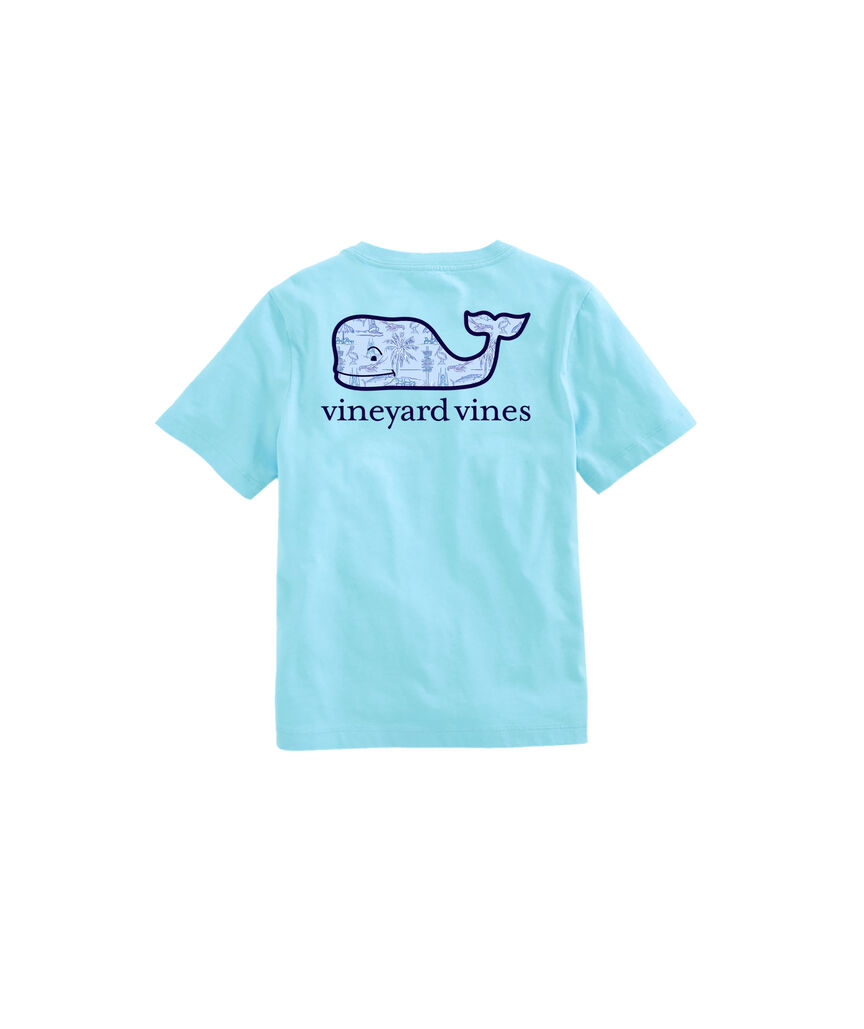 OUTLET Boys' Keys Scenic Whale Short-Sleeve Pocket Tee