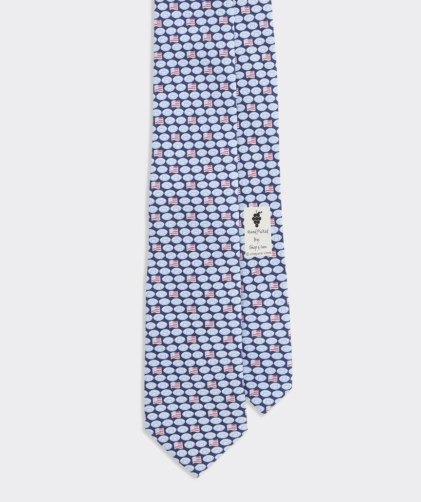 Flag Football Silk Tie