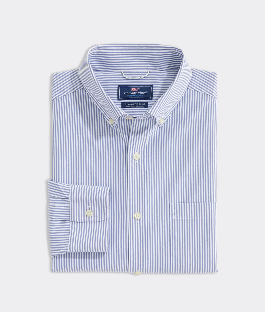 On-The-Go Nylon Striped Shirt