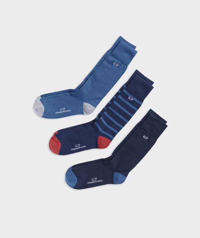 Heritage Solids 3-Pack Socks