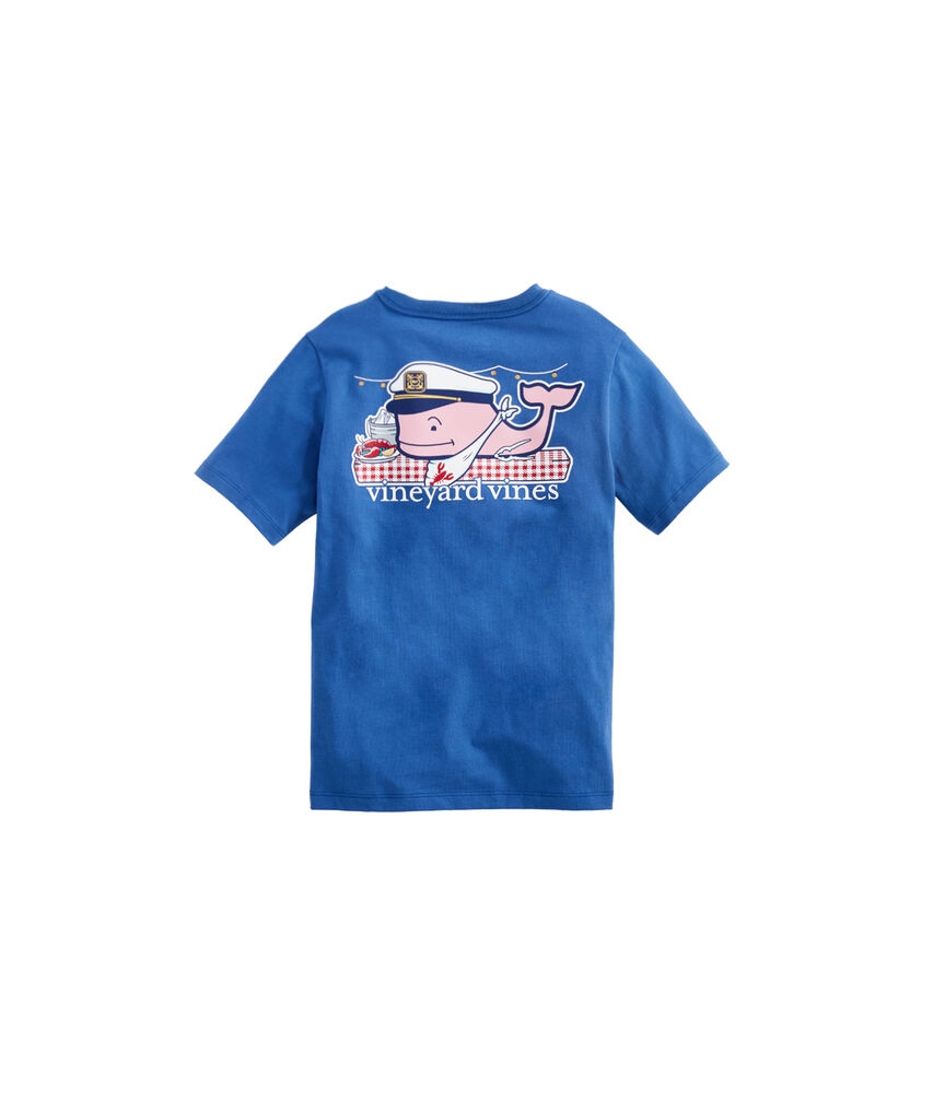 Boys Lobster Bake Whale Pocket T-Shirt