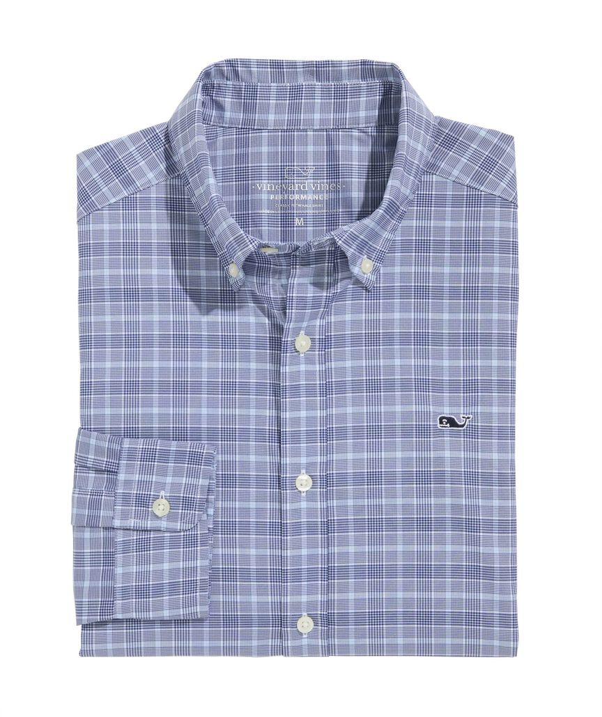 OUTLET Performance Nylon Plaid Shirt