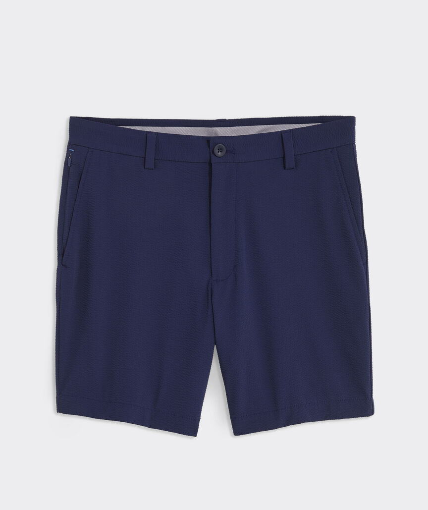 7 Inch On-The-Go Seersucker Shorts