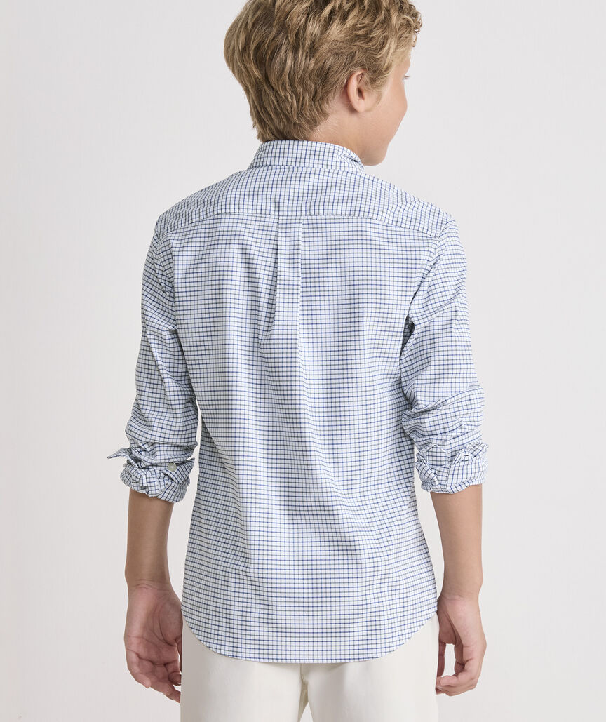 Boys' Performance Cotton Wauwinet Tattersall Shirt