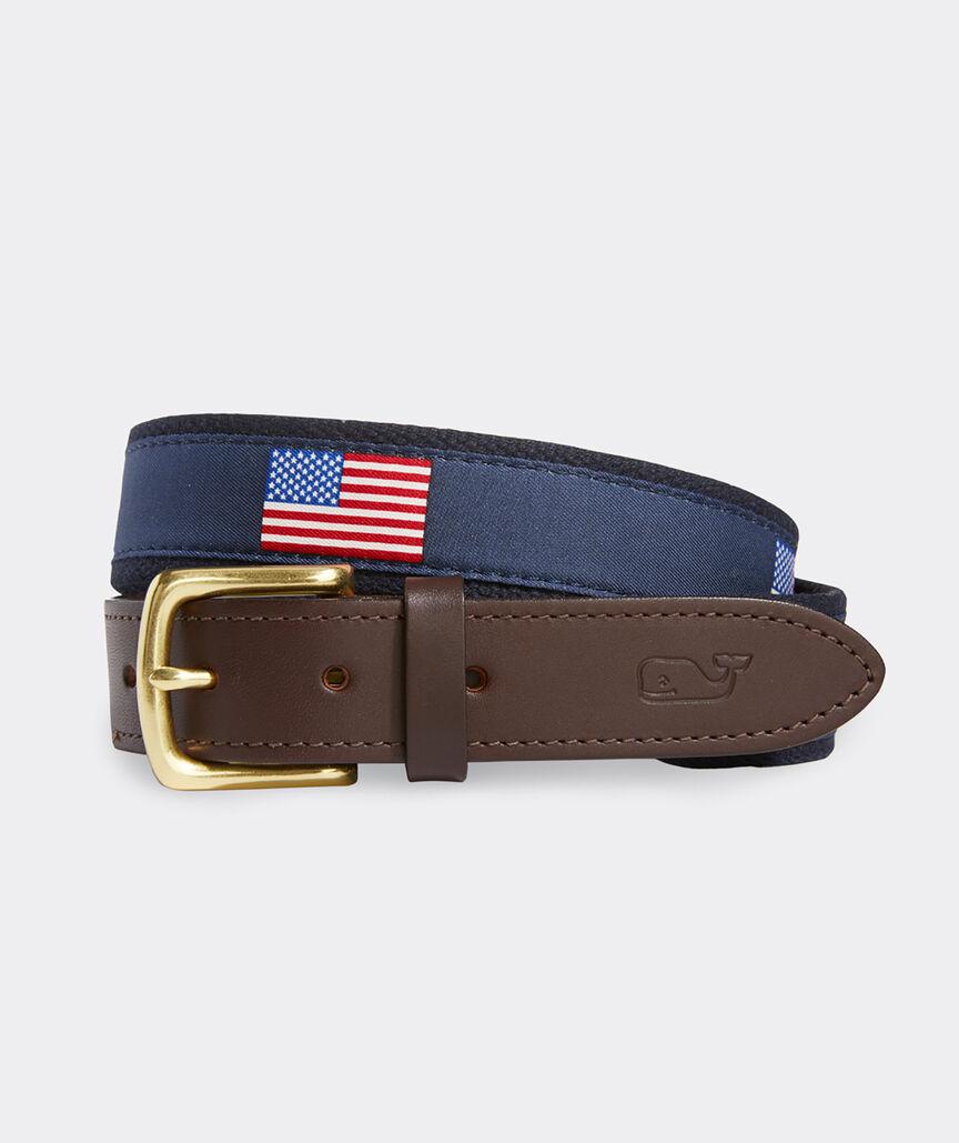American Flags Canvas Club Belt