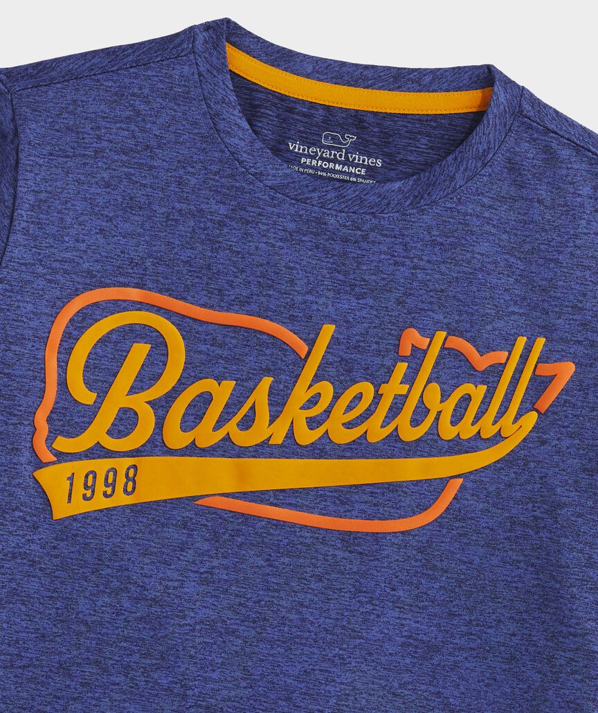 Boys' Varsity Basketball Whale Short-Sleeve Harbor Performance Tee