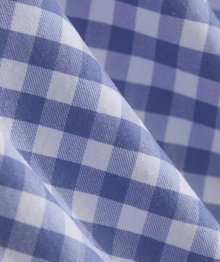 Boys' Performance Cotton Skysail Gingham Shirt
