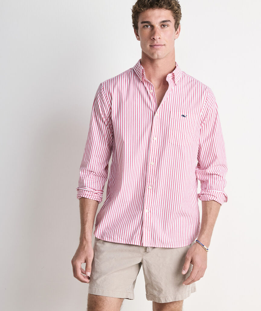 Seabird Stripe Perfect Wash Poplin Shirt