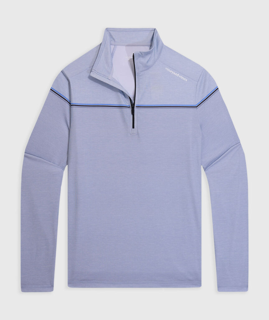 OUTLET Striped Performance Half-Zip