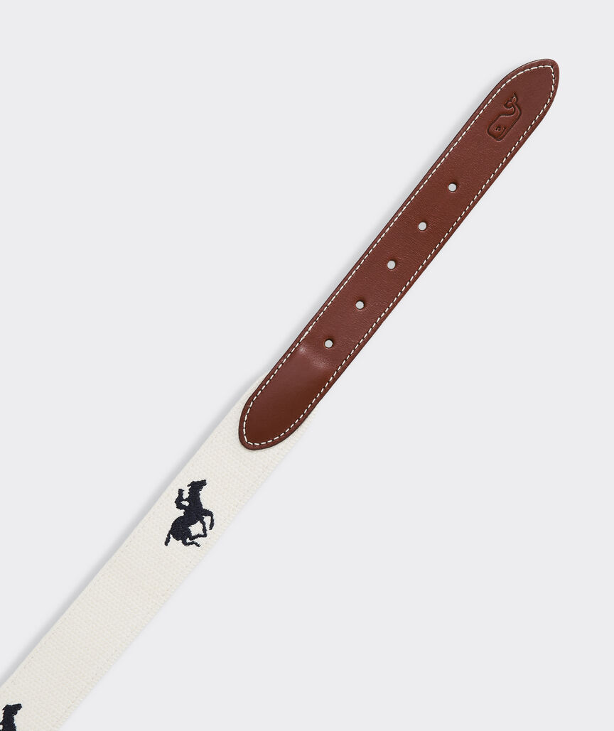 Kentucky Derby Horse Racing Canvas Club Belt
