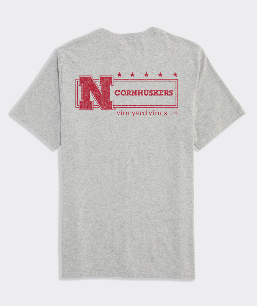University of Nebraska Logo Box Short-Sleeve Pocket Tee