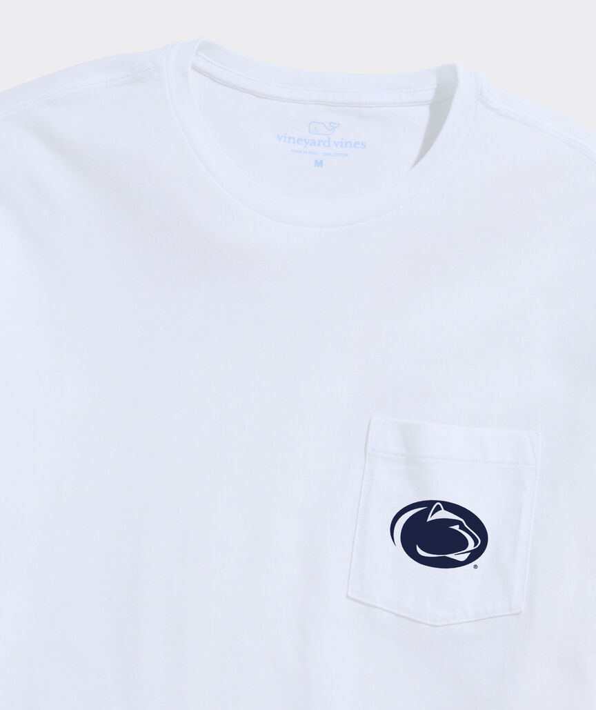 Penn State University Football Whale Short-Sleeve Pocket Tee
