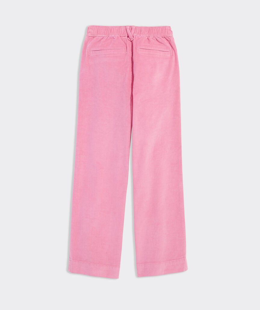 Girls' Wide Leg Corduroy Pants