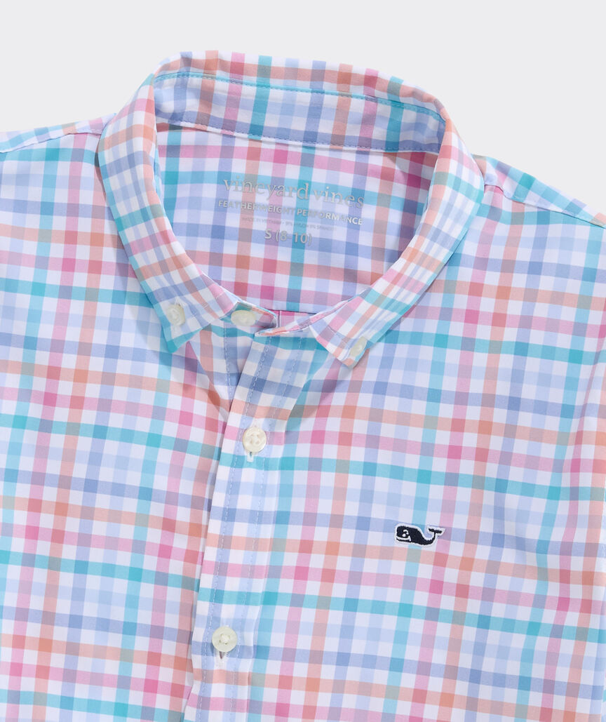 Boys' Performance Mangrove Tattersall Featherweight Shirt