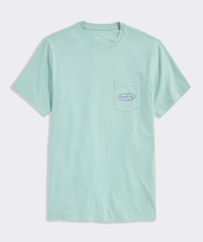 Florita Palm Surf Logo Short-Sleeve Pocket Tee