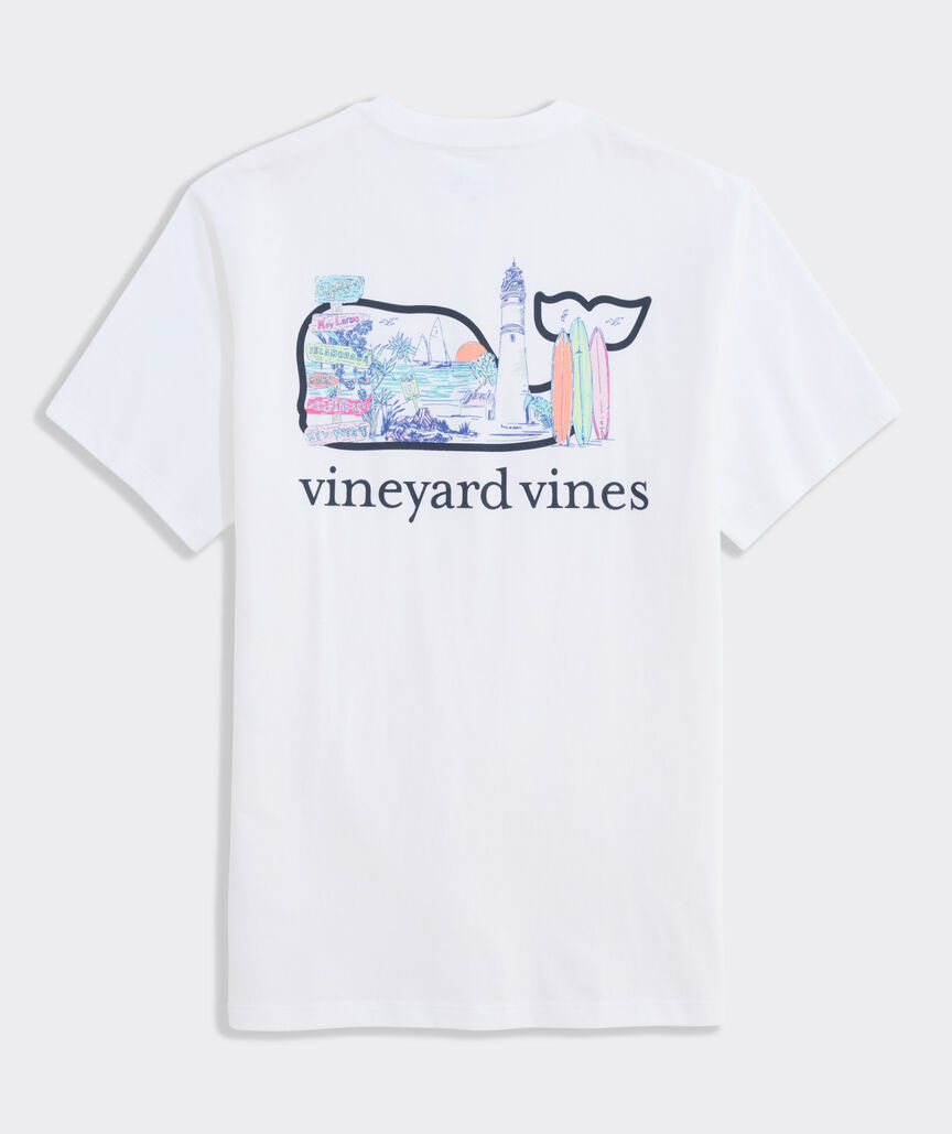 Keys Scene Whale Short-Sleeve Pocket Tee