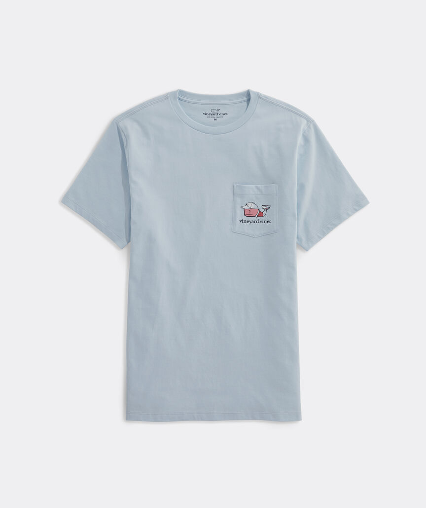 Golfing Whale Short-Sleeve Pocket Tee