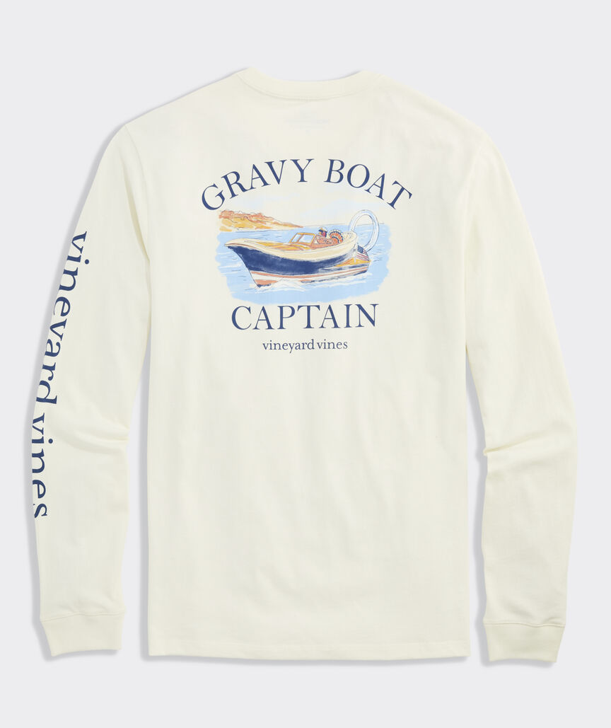 Gravy Boat Captain Long-Sleeve Pocket Tee