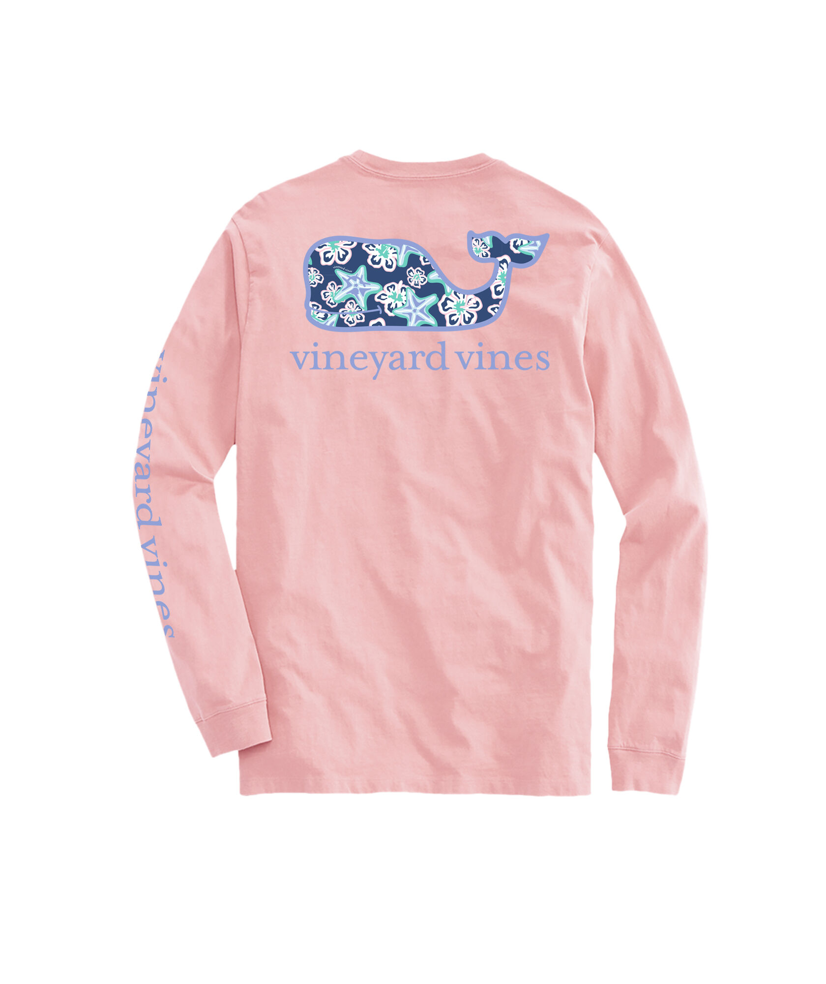 OUTLET Starfish & Flower Whale Long-Sleeve Pocket Tee