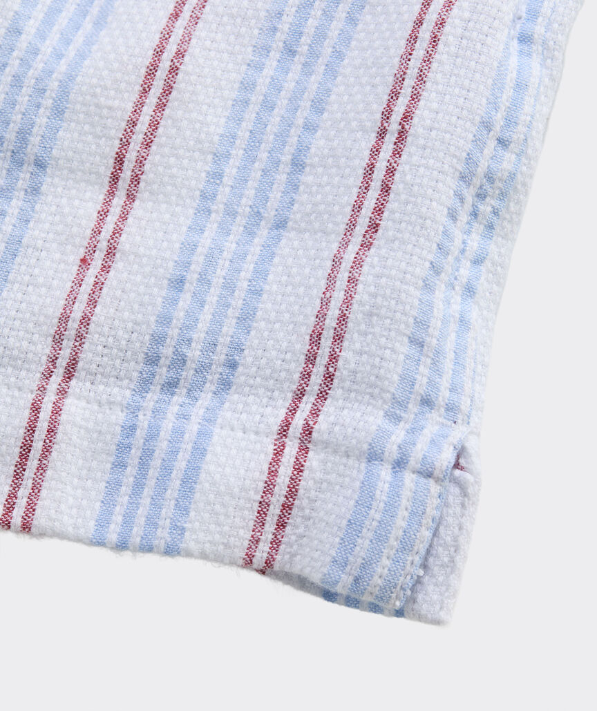 Linen Cotton Short-Sleeve Cabana Shirt