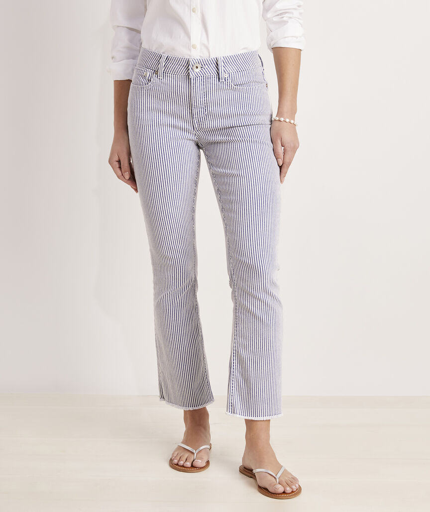 Shop Kick Flare Railroad Stripe Jamie Jeans At Vineyard Vines