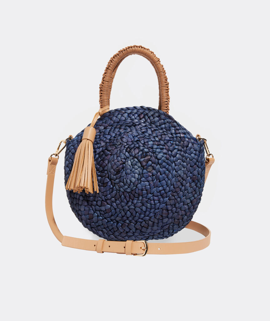 Shop Braided Straw Circle Crossbody at vineyard vines