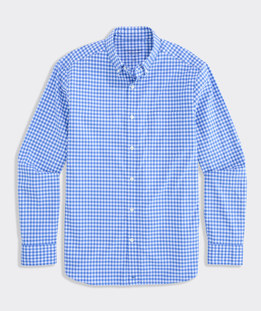 Performance Cotton Skysail Gingham Shirt