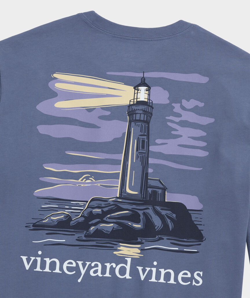OUTLET Lighthouse At Dusk Long-Sleeve Pocket Tee