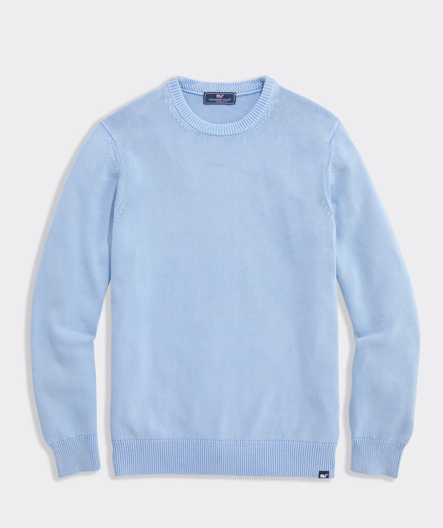 Garment-Dyed Cotton Crewneck