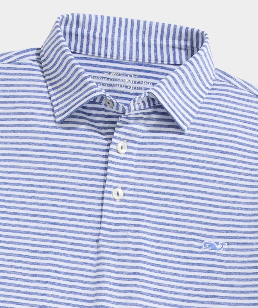 Performance Heathered Winstead Stripe Sankaty Polo