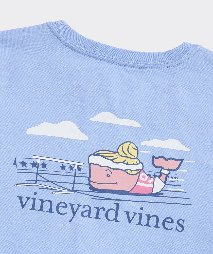 Girls' Track & Field Whale Short-Sleeve Pocket Tee