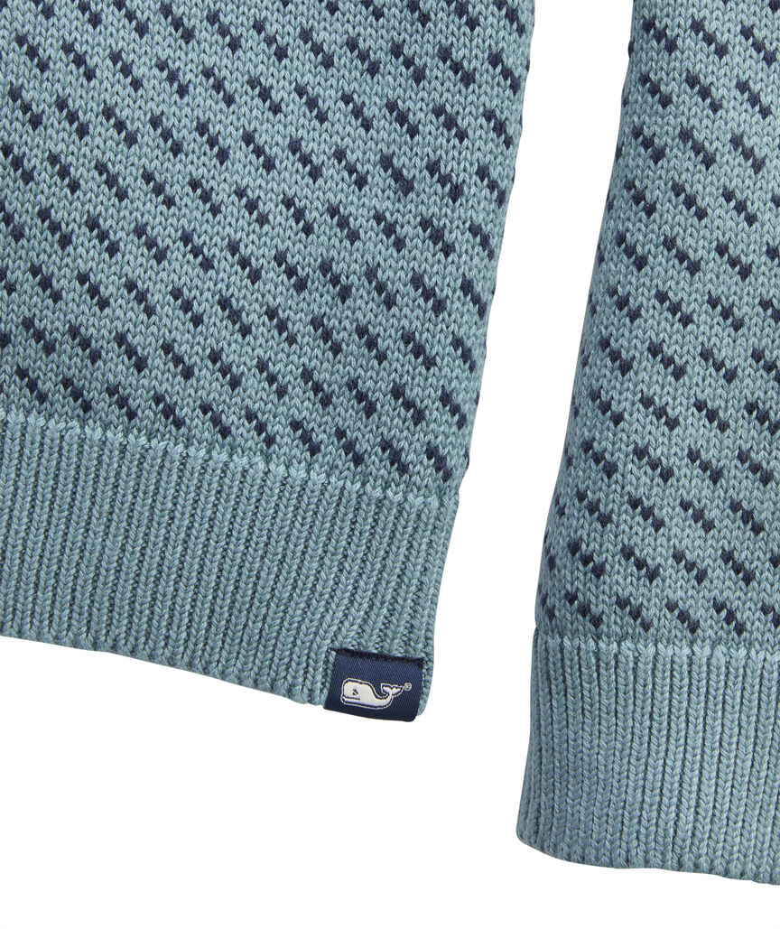 OUTLET Boys' Marine Birdseye Crewneck Sweater