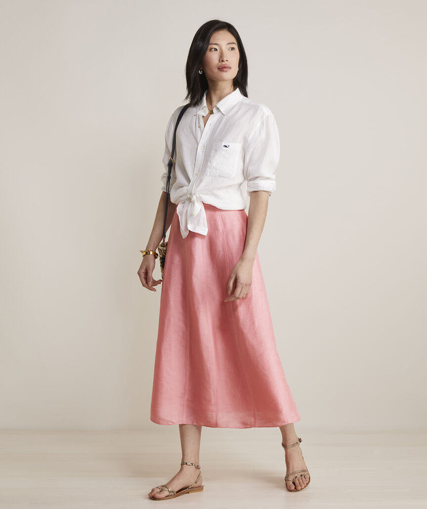 Paneled Midi Skirt