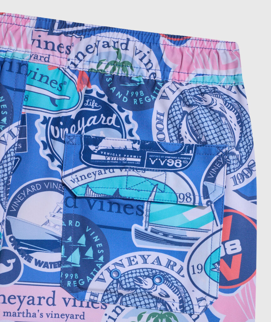 OUTLET Boys' vineyard vines Stickers Chappy Swim Trunks