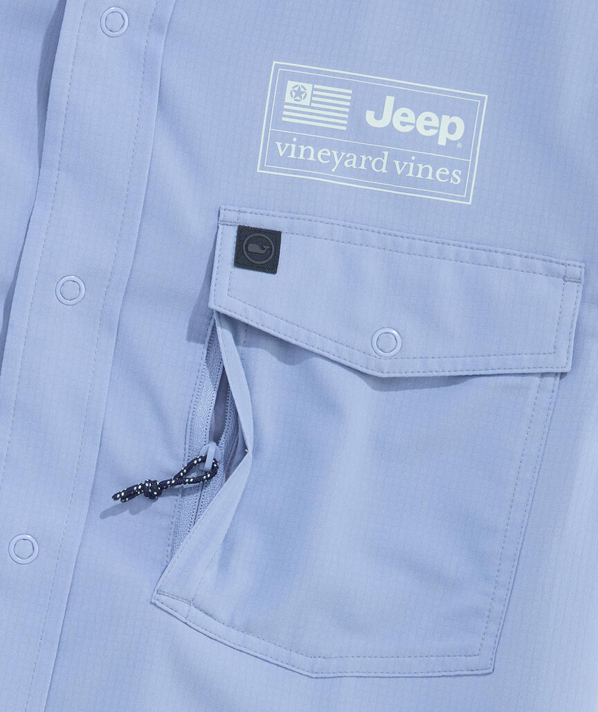 Jeep Collection Performance Short-Sleeve Harbor Shirt