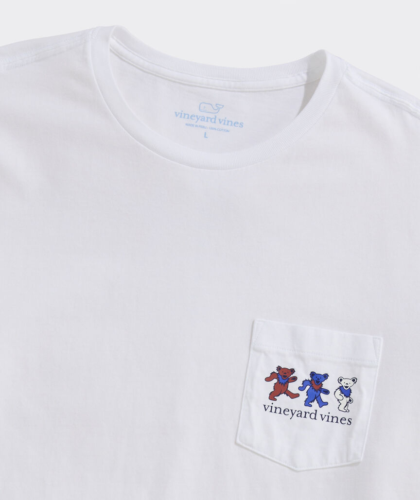 Grateful Dead x vineyard vines Dancing Bears Short-Sleeve Pocket Tee