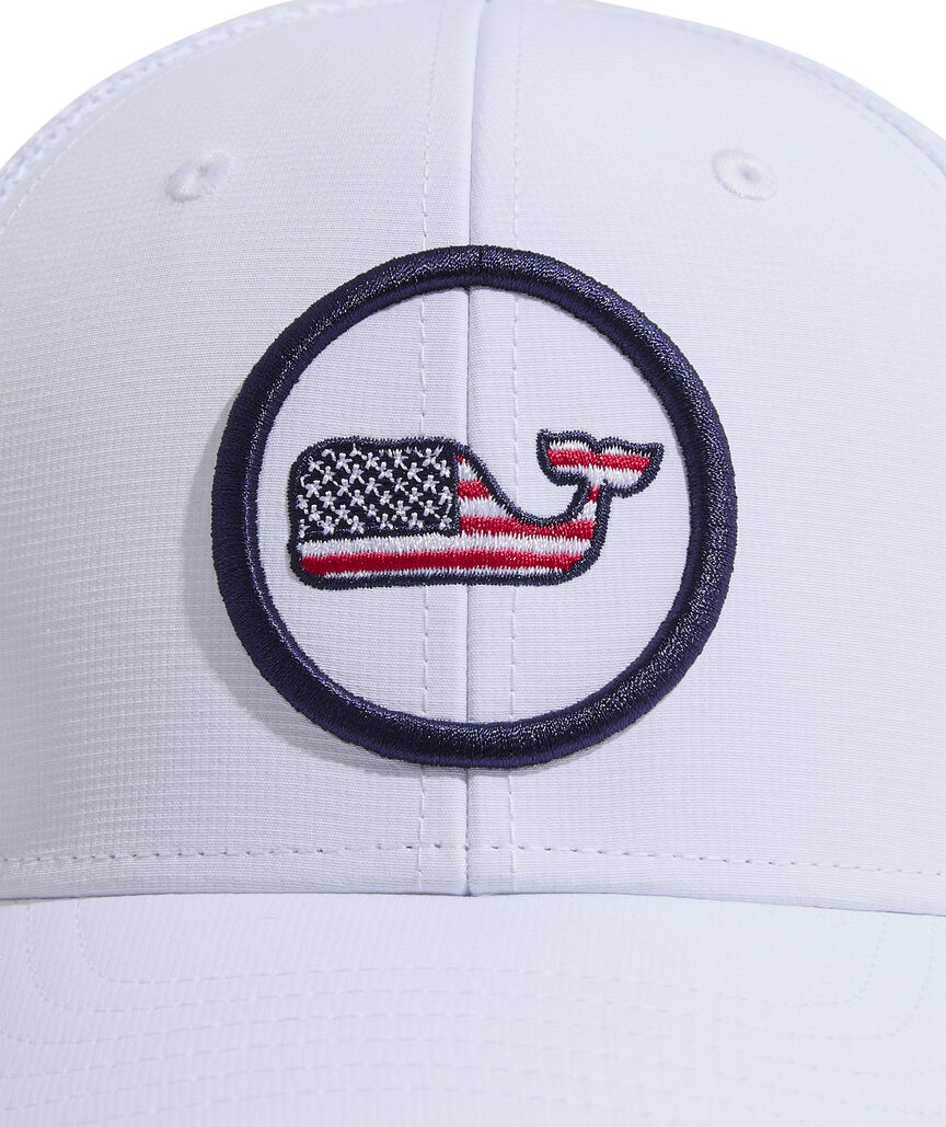 OUTLET Kids' Flag Whale Dot Trucker Hat