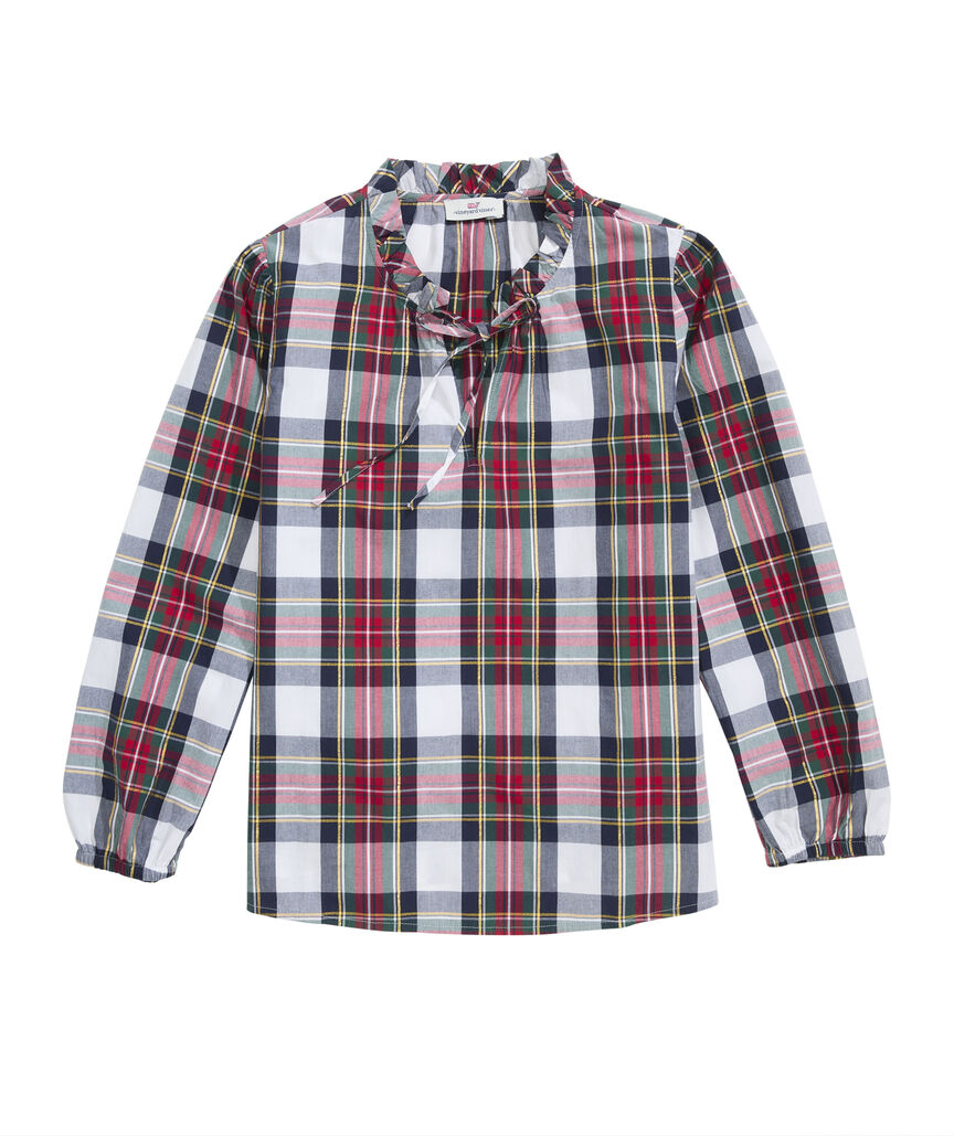 OUTLET Women's Long Sleeve Ruffle Popover