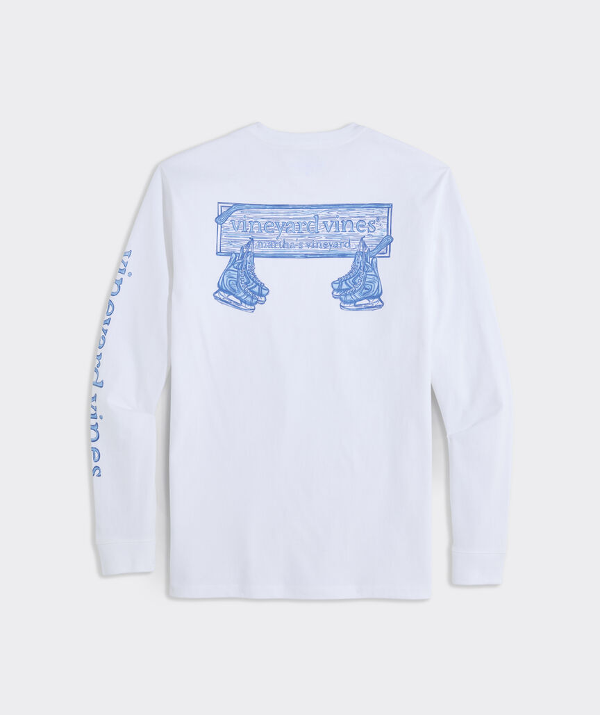 OUTLET Hockey Skates Logo Box Long-Sleeve Tee
