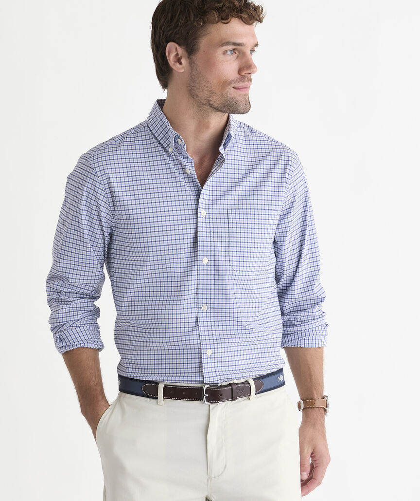 Performance Cotton Tattersall Shirt