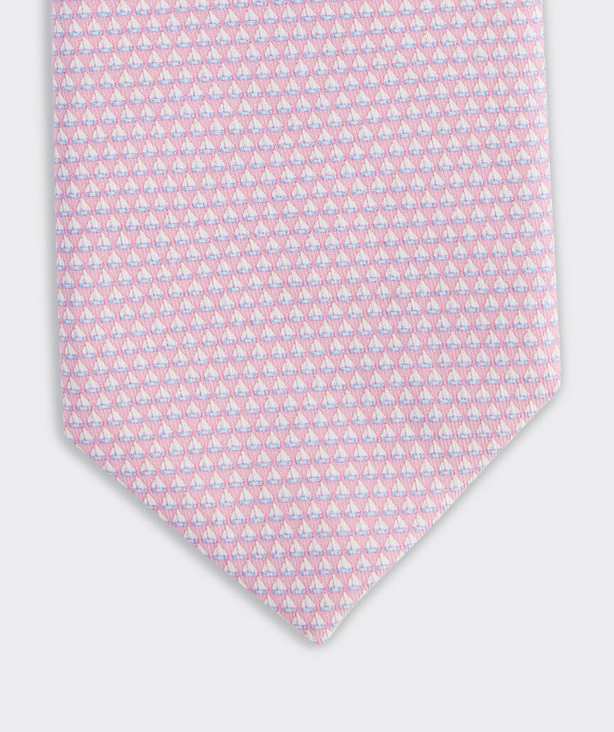 Mini Sailboats Silk Tie