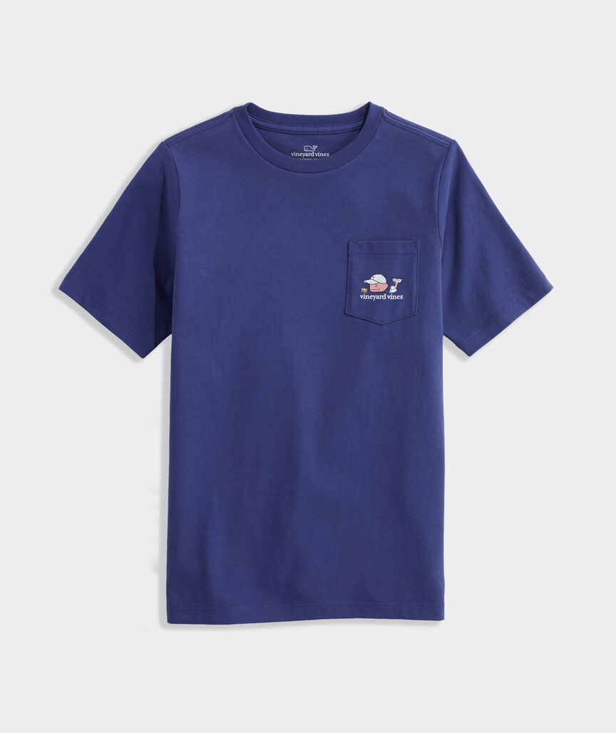 Boys' Glow-In-The-Dark Camper Whale Short-Sleeve Pocket Tee