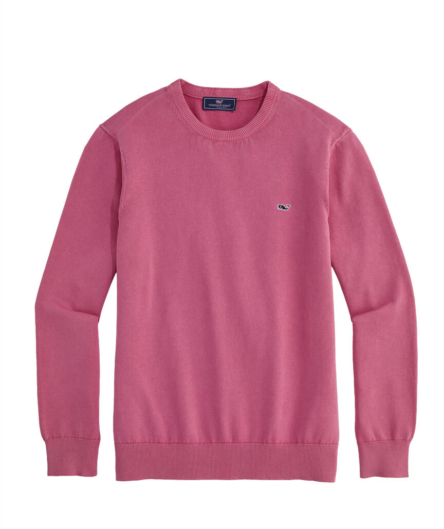 OUTLET Garment-Dyed Cotton Crewneck Sweater