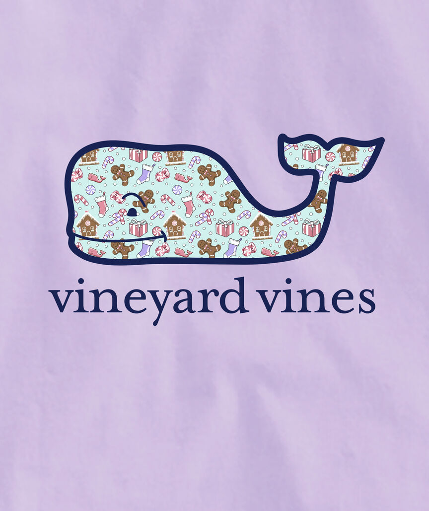 OUTLET Girls' Gingerbread Whale Long-Sleeve Pocket Tee