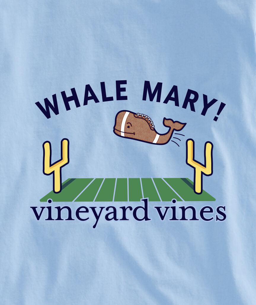 OUTLET Boys' Whale Mary Football Long-Sleeve Pocket Tee