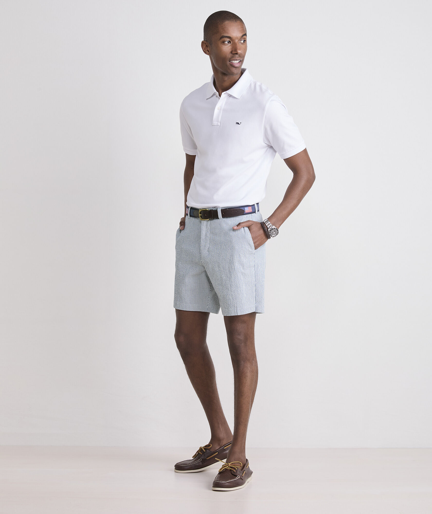 Shop 7 Inch Seersucker Breaker Shorts at vineyard vines