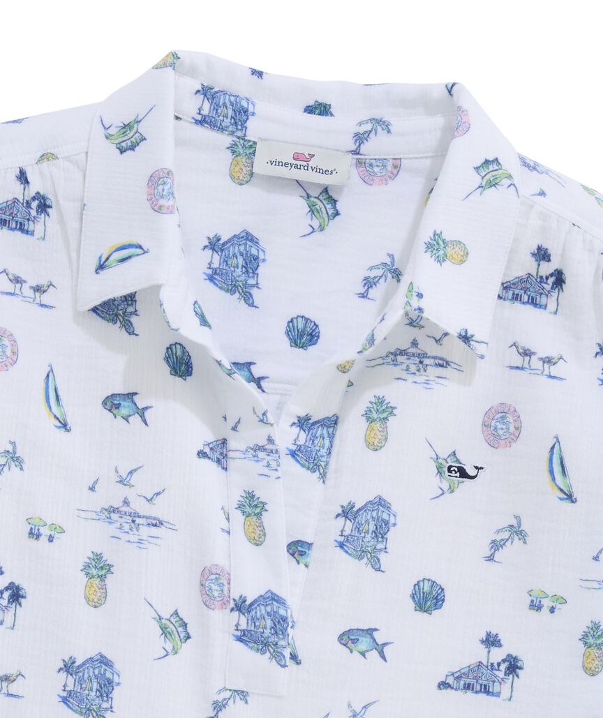 Printed Margo Top