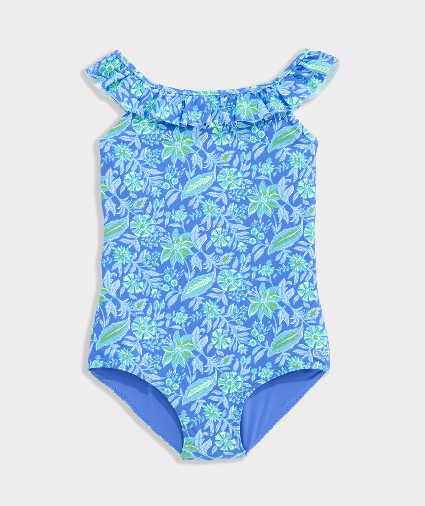 Girls' Scoop Ruffle One-Piece