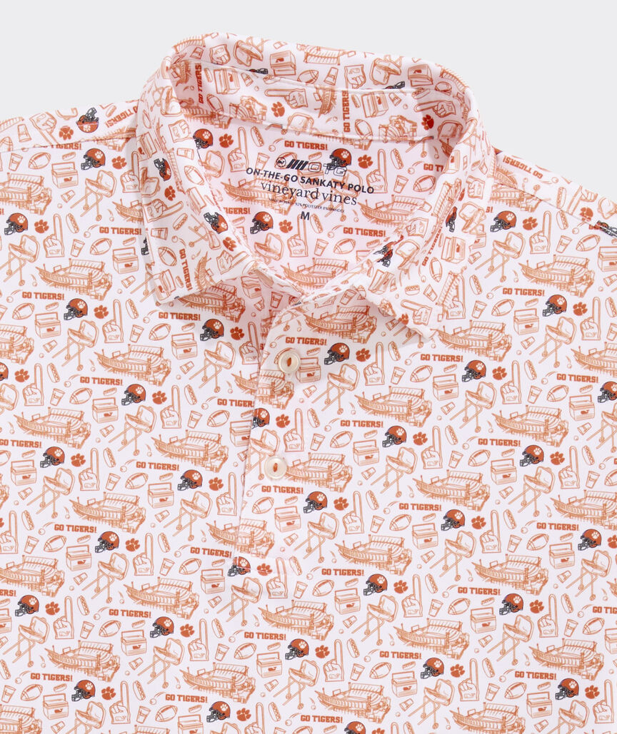 Clemson University Men's Printed Sankaty Polo