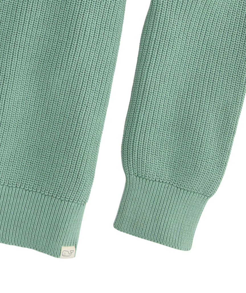 OUTLET Washed Fisherman Crewneck Sweater